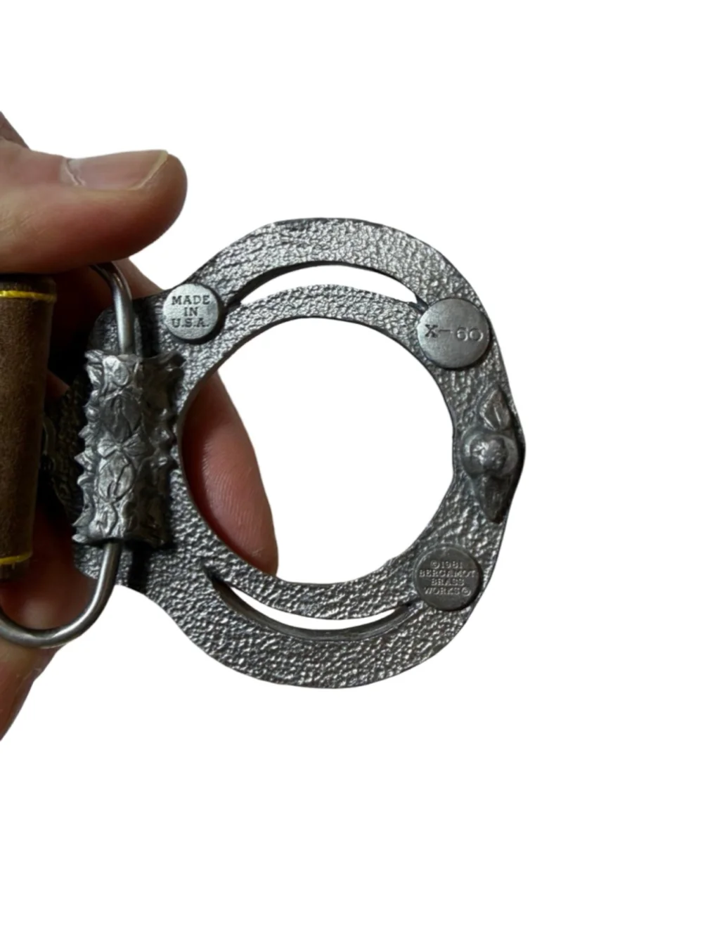 Dr Martens England Leather Belt Handcuff Buckle Eddie Munson Punk Goth